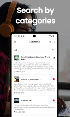 Castmix - Podcast and Radio android App screenshot 0